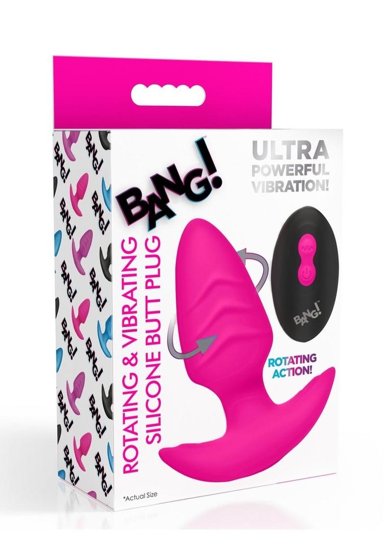 BANG Rotating And Vibrating Silicone Butt Plug