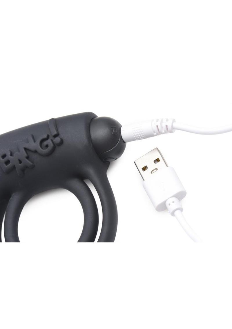 Bang! Rechargeable Cock Ring and Bullet With Remote Control