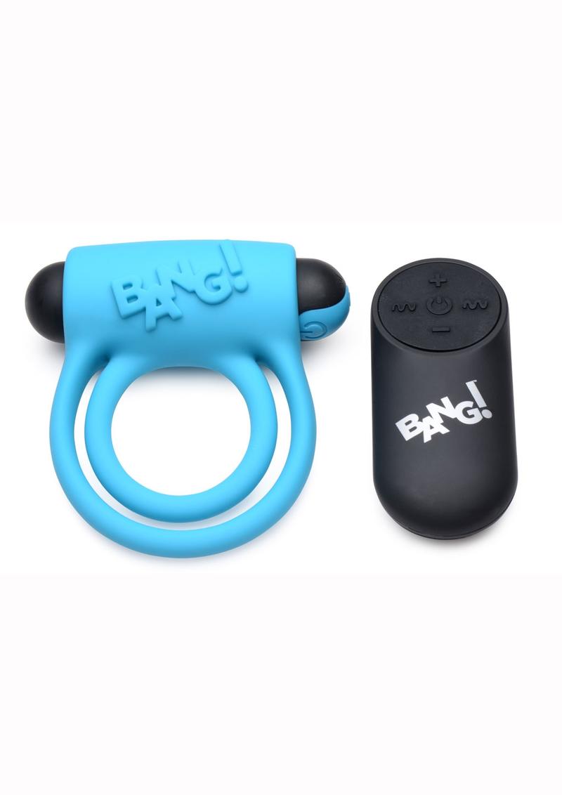 Bang! Rechargeable Cock Ring and Bullet With Remote Control