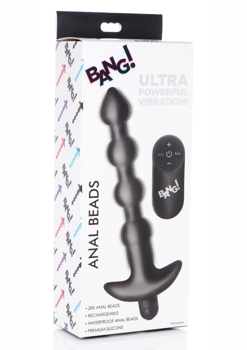 Bang! Vibrating Silicone Rechargeable Anal Beads