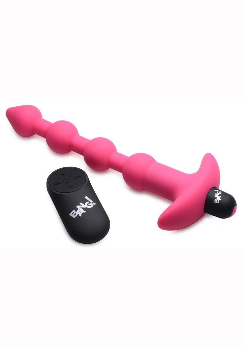 Bang! Vibrating Silicone Rechargeable Anal Beads