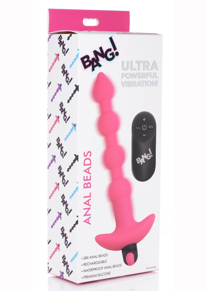 Bang! Vibrating Silicone Rechargeable Anal Beads