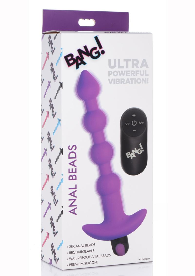 Bang! Vibrating Silicone Rechargeable Anal Beads