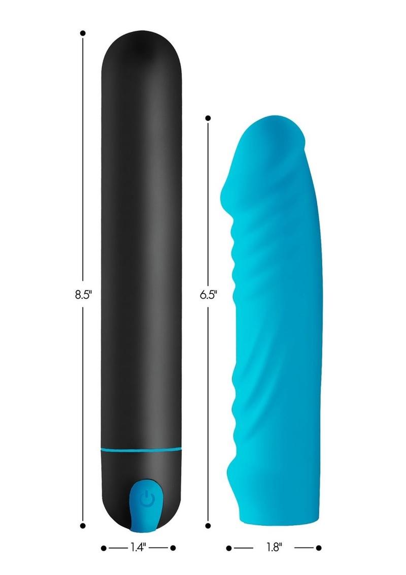 Bang! XL Bullet and Ribbed Rechargeable Sleeve