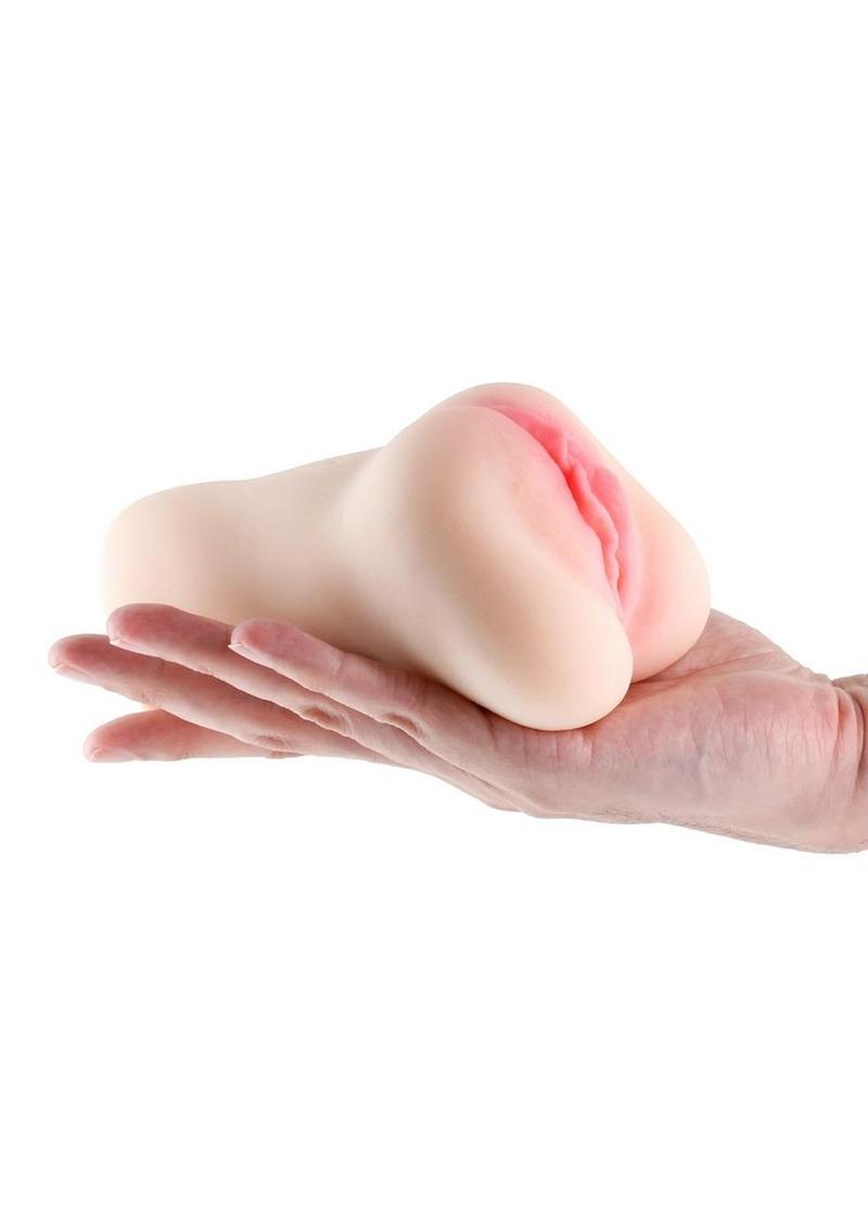 Barely Legal Elle Closed-End Masturbator With Ultra Lifelike Vanilla Sleeve