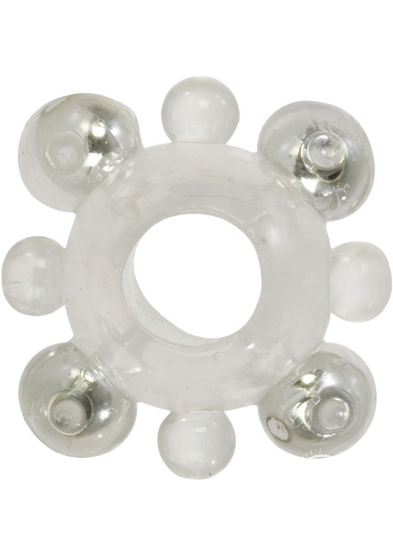 Basic Essentials Enhancer Cock Ring With Beads