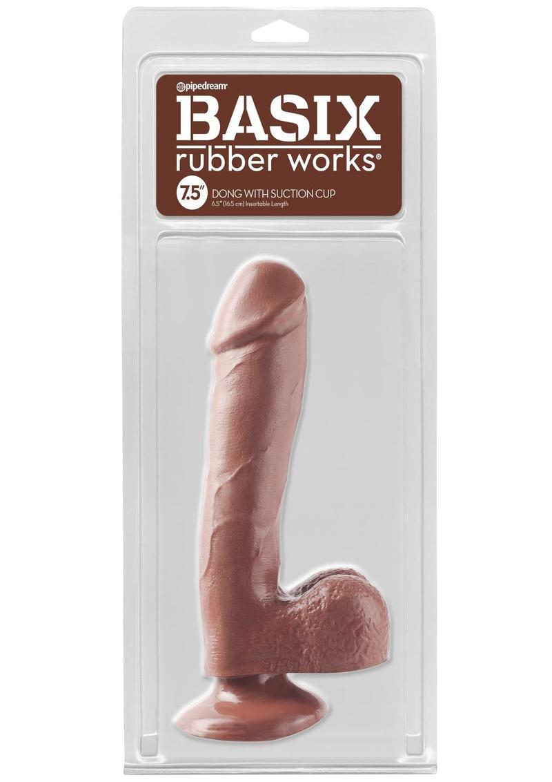 Basix Rubber Works Versatile Dong With Suction Cup