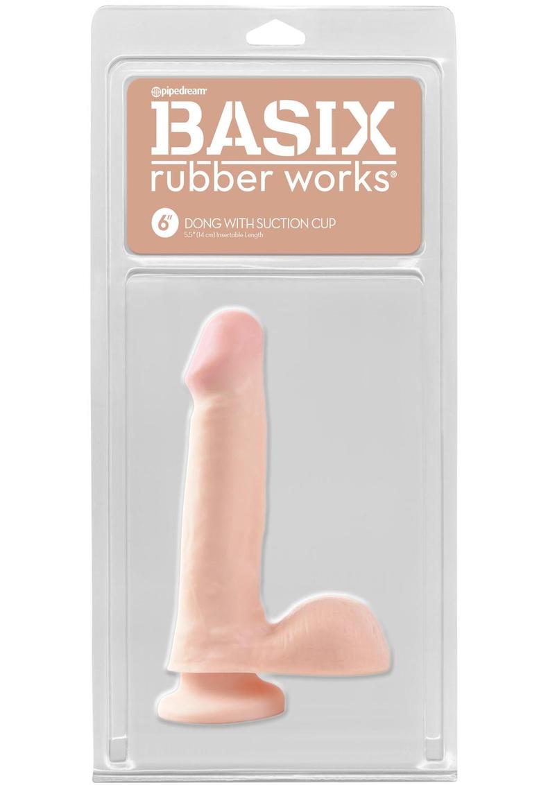 Basix Rubber Works Realistic Designed Dong With Suction Cup