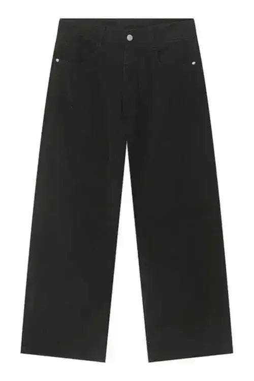 Pocketed Wide Leg Men's Jeans