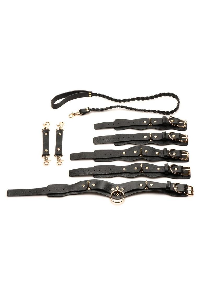 Bedroom Bliss Lover’s Restraints Set Collar Cuffs and Connectors