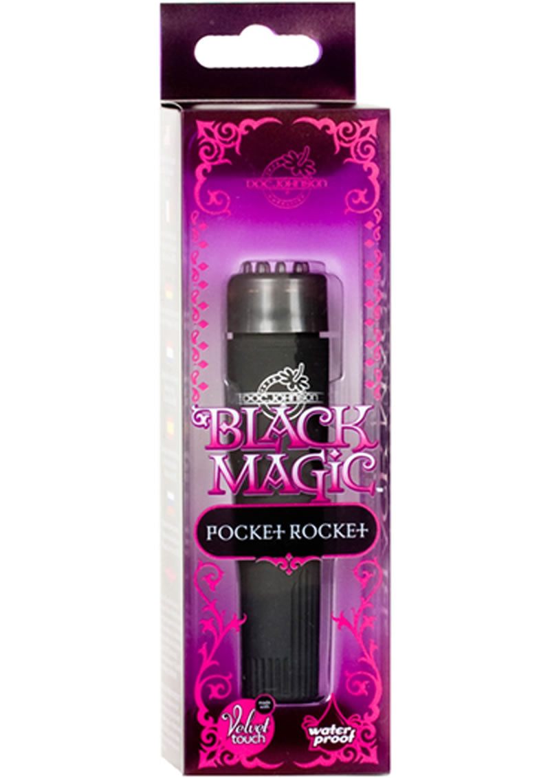Doc Johnson Black Magic Pocket Rocket Velvet Touch