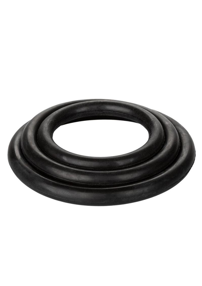 CalExotics Black Rubber Ring Set 3 Piece Universal
