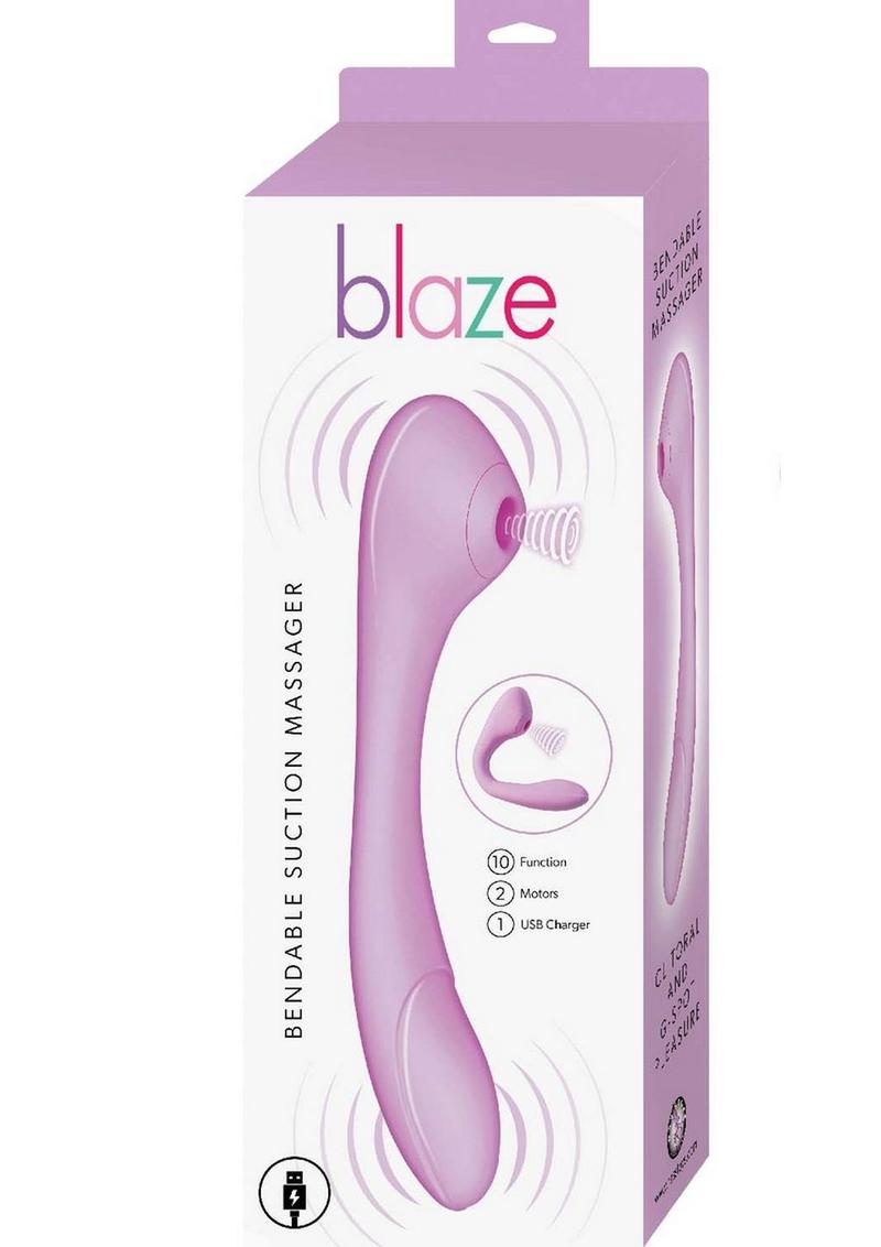 Blaze Bendable Suction Rechargeable Clitoral Massager