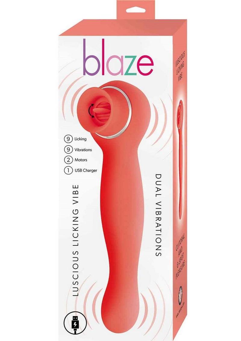 Blaze Luscious Licker Rechargeable Silicone Dual-End Vibrator