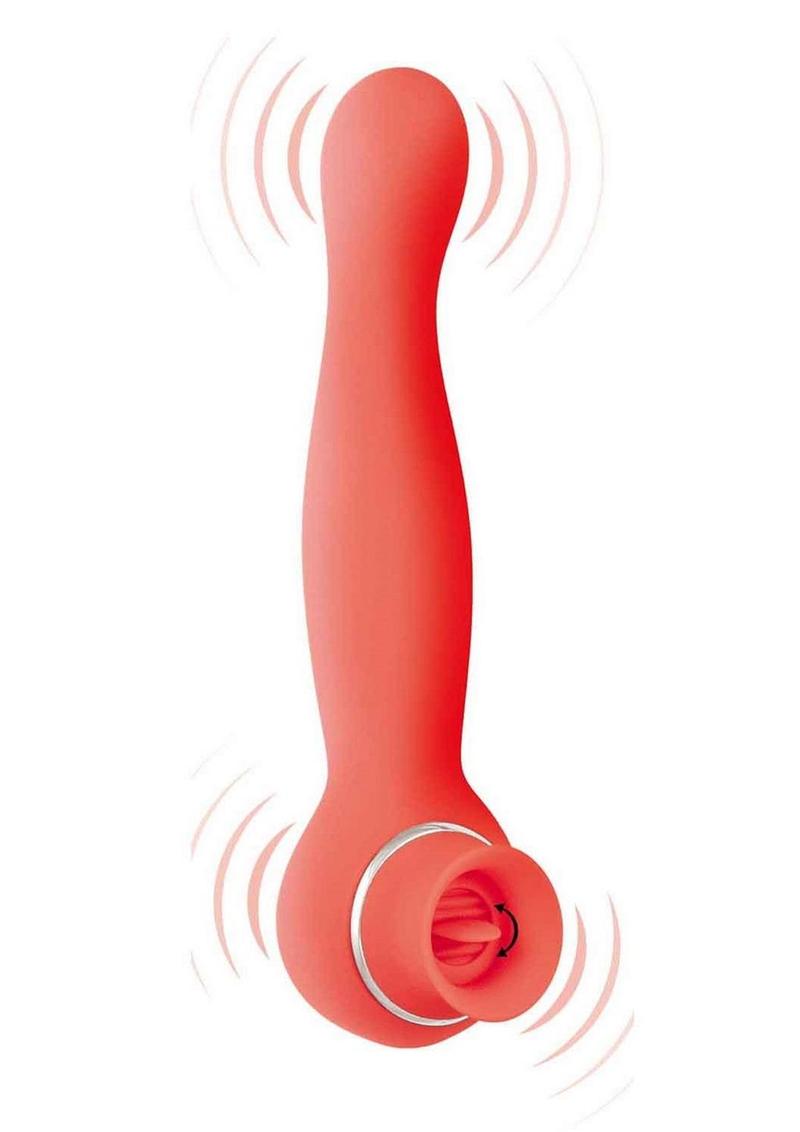 Blaze Luscious Licker Rechargeable Silicone Dual-End Vibrator