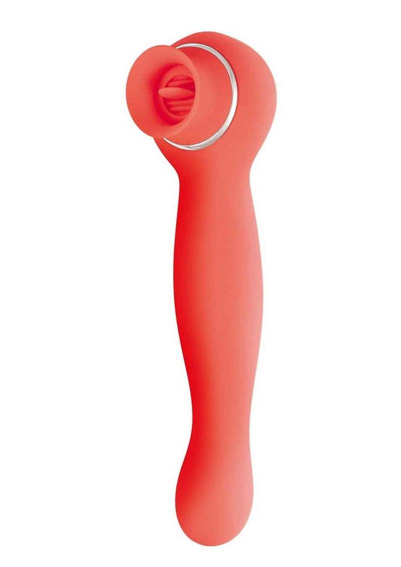 Blaze Luscious Licker Rechargeable Silicone Dual-End Vibrator