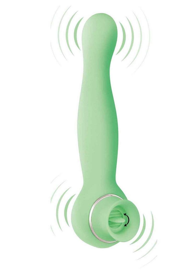 Blaze Luscious Licker Rechargeable Silicone Dual-End Vibrator