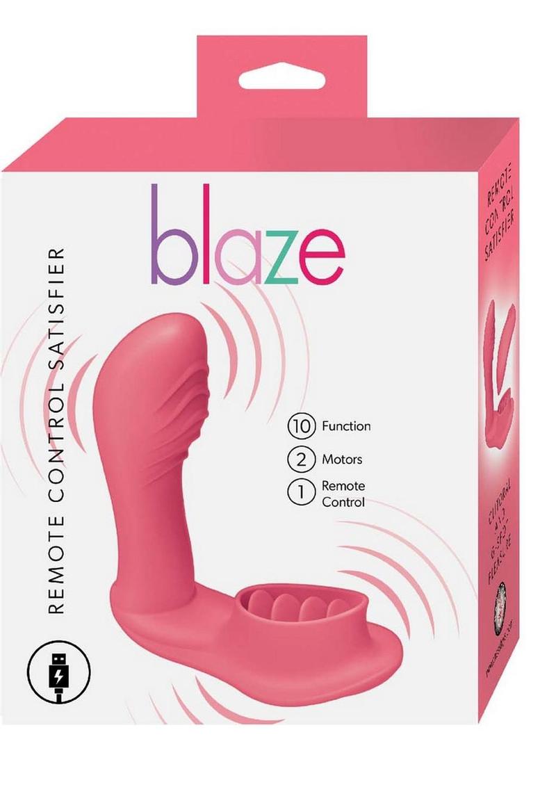Blaze Satisfier Rechargeable Silicone Vibrator
