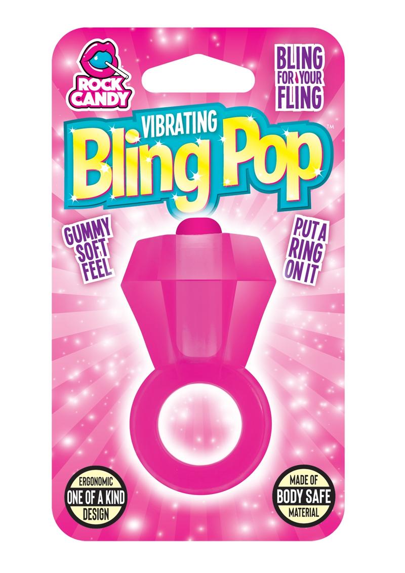 Rock Candy Vibrating Bling Pop Ring With Body Safe Material