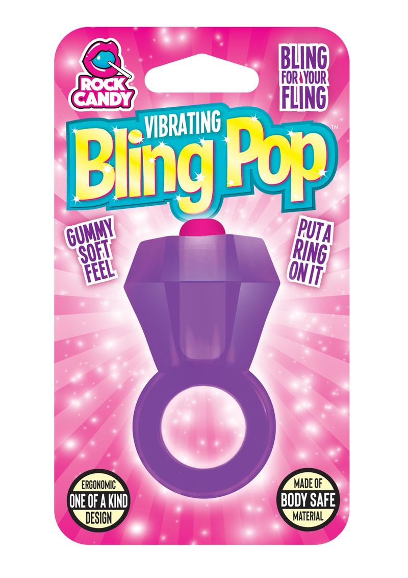 Rock Candy Vibrating Bling Pop Ring With Body Safe Material