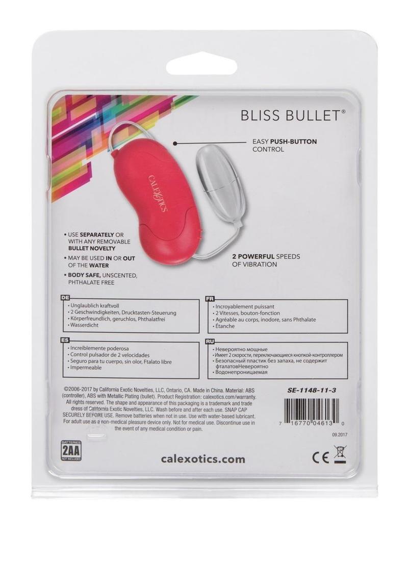 Calexotics Bliss Bullet Vibrator with Wired Remote Control