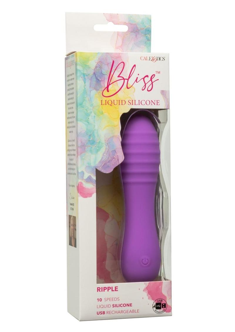 Bliss Liquid Silicone Ripple Rechargeable Vibrator