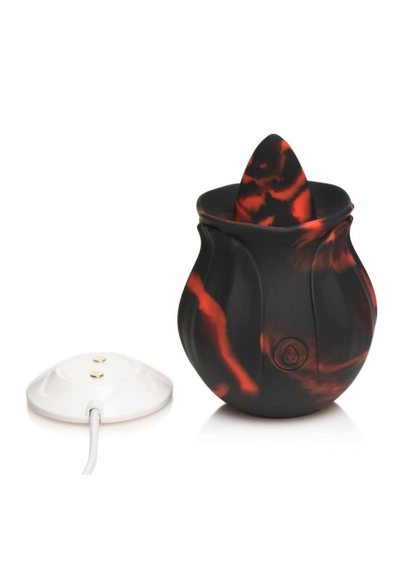 Bloomgasm Black Kiss Rimming Rose Rechargeable Clitoral Stimulator