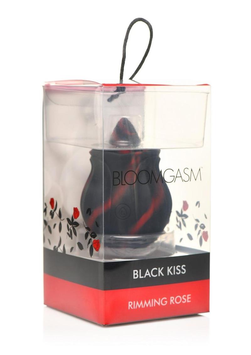 Bloomgasm Black Kiss Rimming Rose Rechargeable Clitoral Stimulator