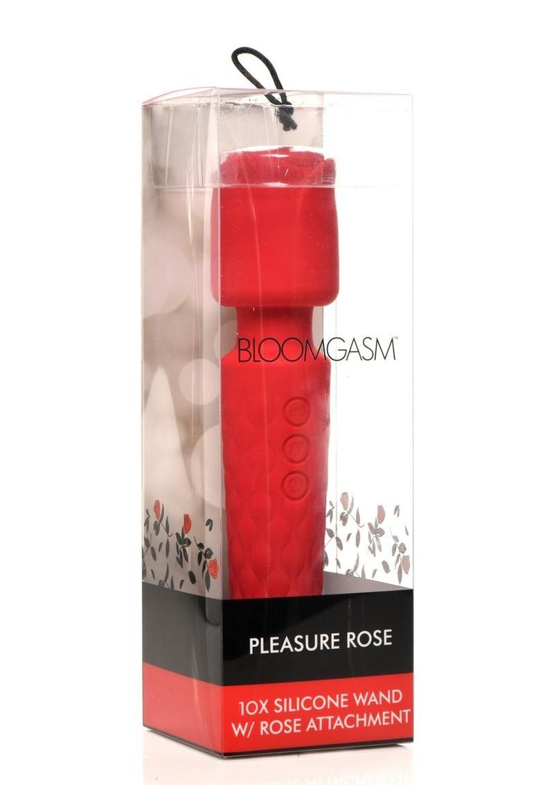 Bloomgasm Pleasure Rose: 10-Speed Wand Rose-Shaped Head