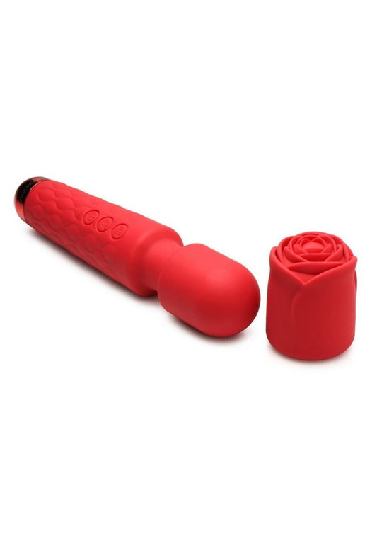 Bloomgasm Pleasure Rose: 10-Speed Wand Rose-Shaped Head
