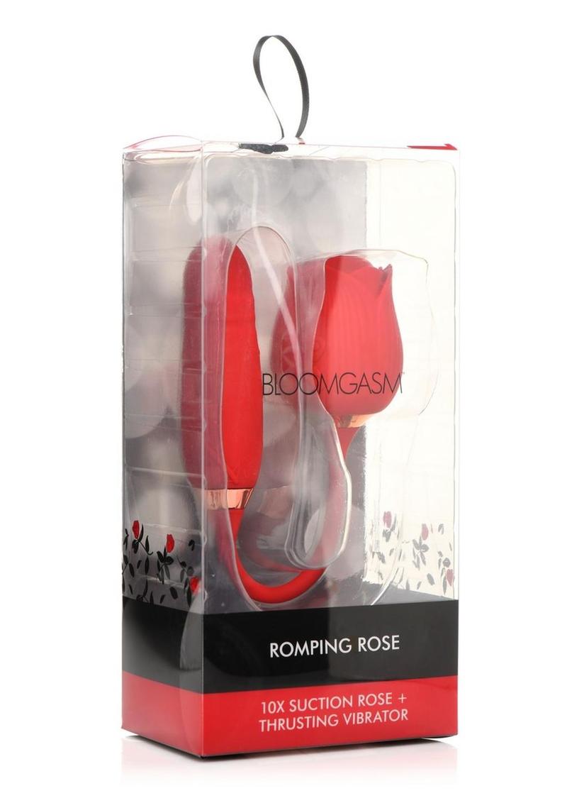Bloomgasm Romping Rose 10X Suction Rose & Thrusting Vibrator  Vibrator