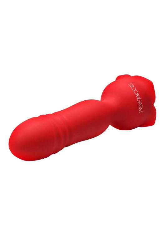 Bloomgasm Rose Delight Recharge Silicone Thrusting Vibrator