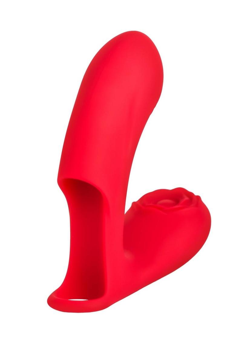 Bloomgasm Rose Touch Pulsing Silicone Finger Vibrator