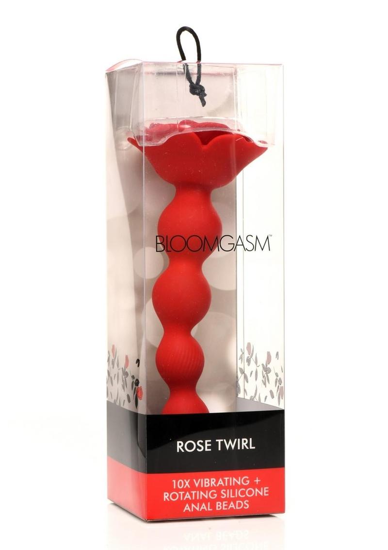 Bloomgasm Rose Twirl Rotating Silicone Anal Beads