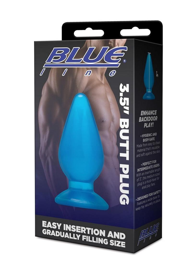Blue Line Butt Plug Blue Easy Insertion And Gradual Fill