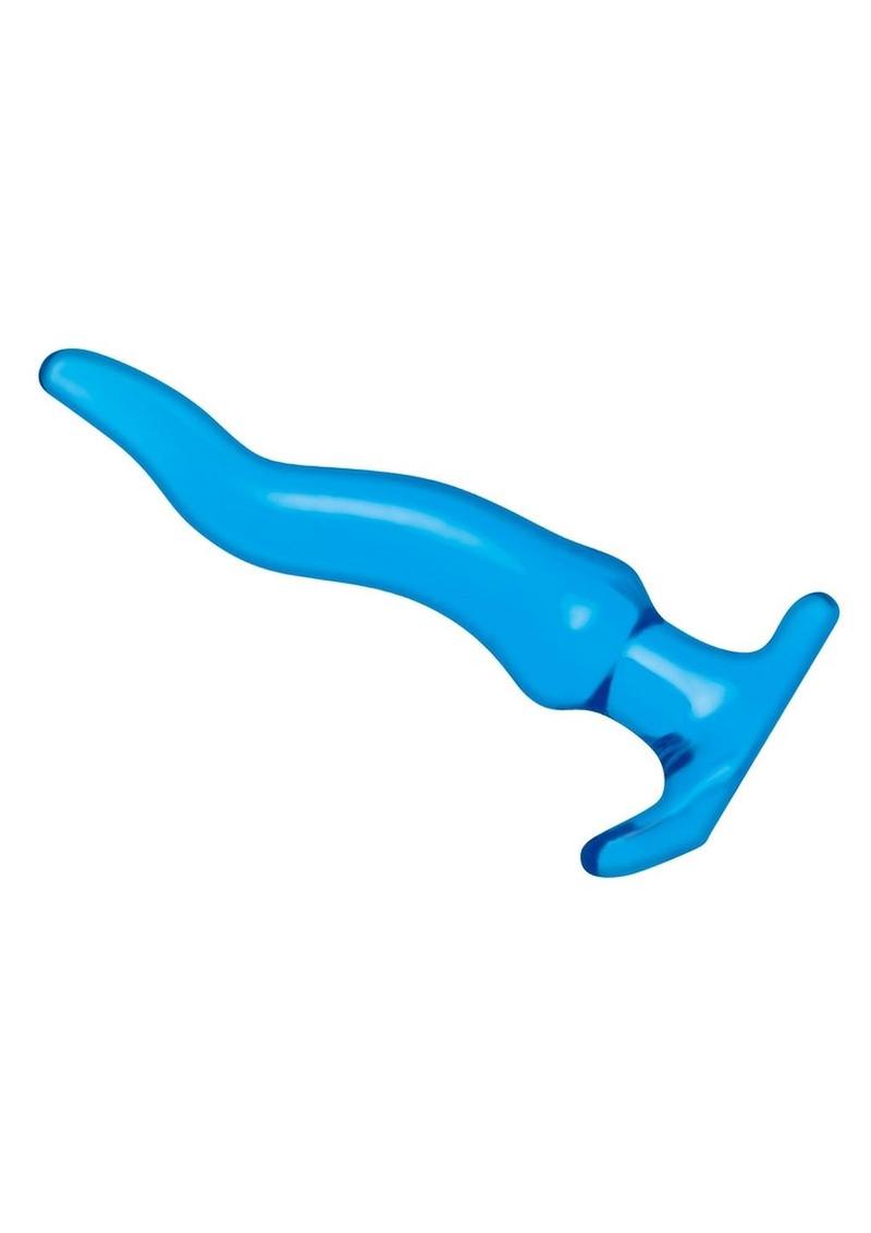 Blue Line Wavy Butt Plug Uniquely Shaped