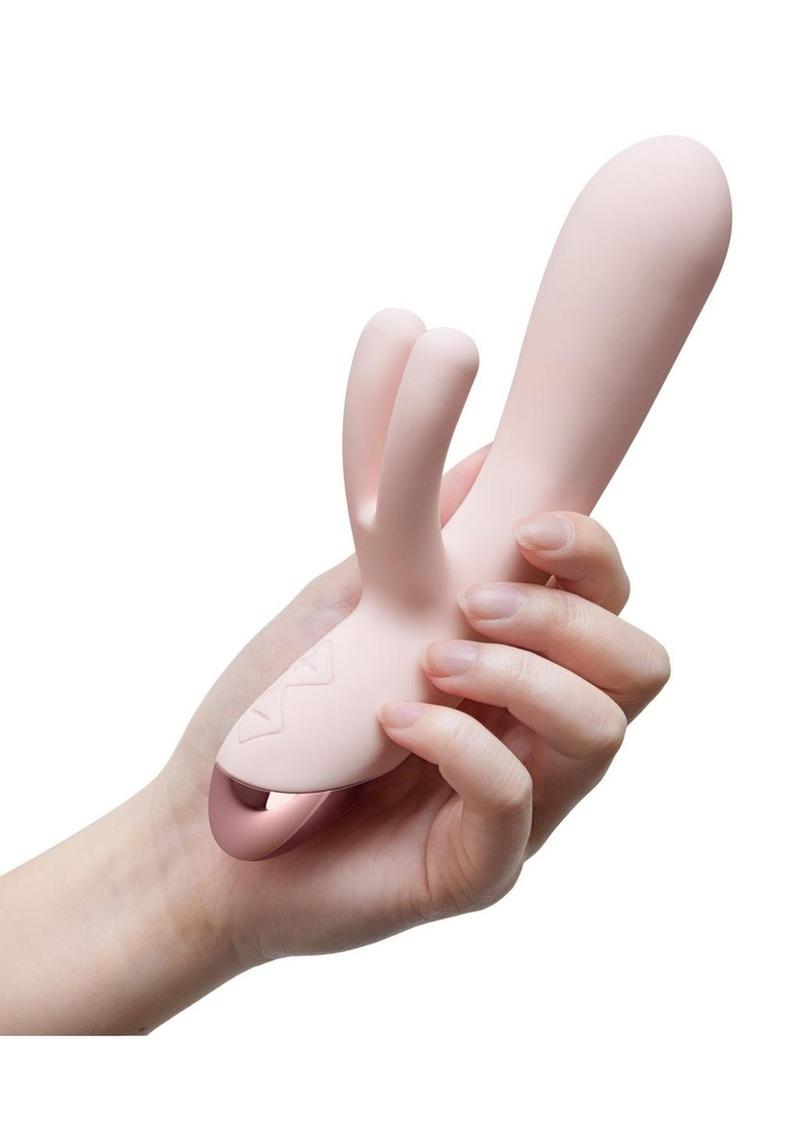 Blush Elora Rechargeable Silicone Rabbit Vibrator with Triple Stimulation