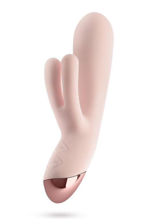 Blush Elora Rechargeable Silicone Rabbit Vibrator with Triple Stimulation
