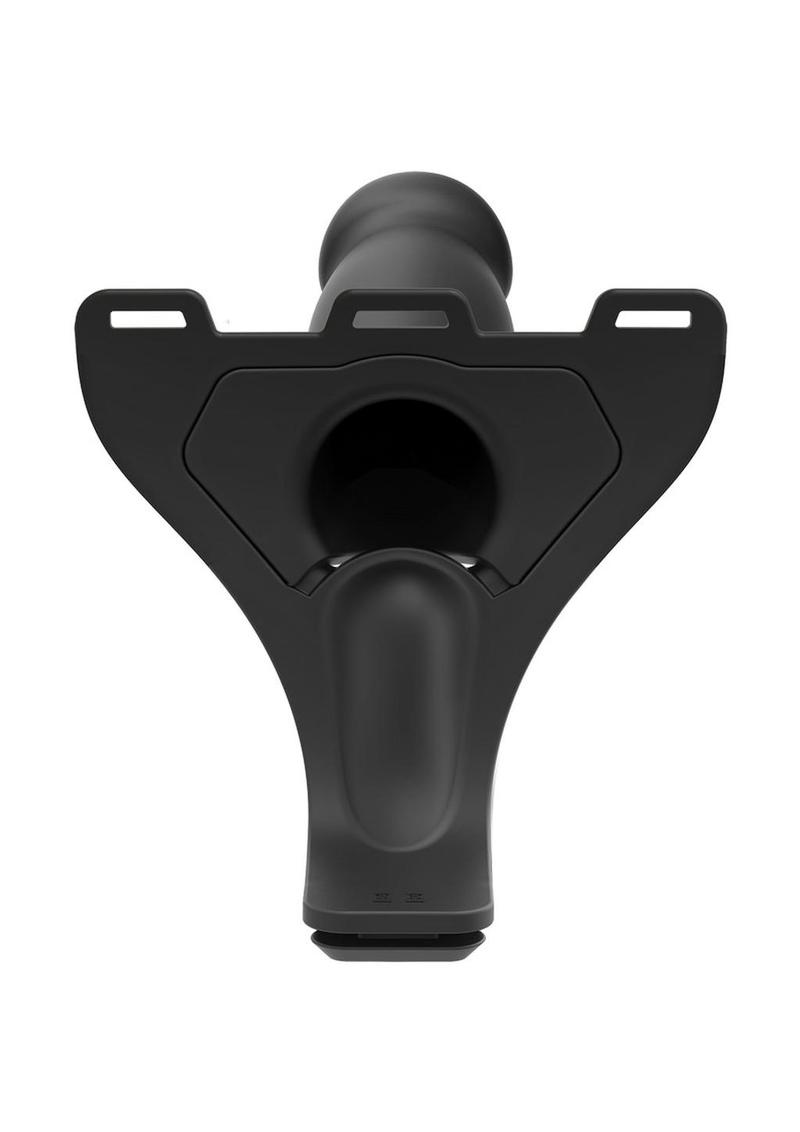 Body Extensions Be Risqué 2-Piece Vibrating Hollow Strap-On Dildo