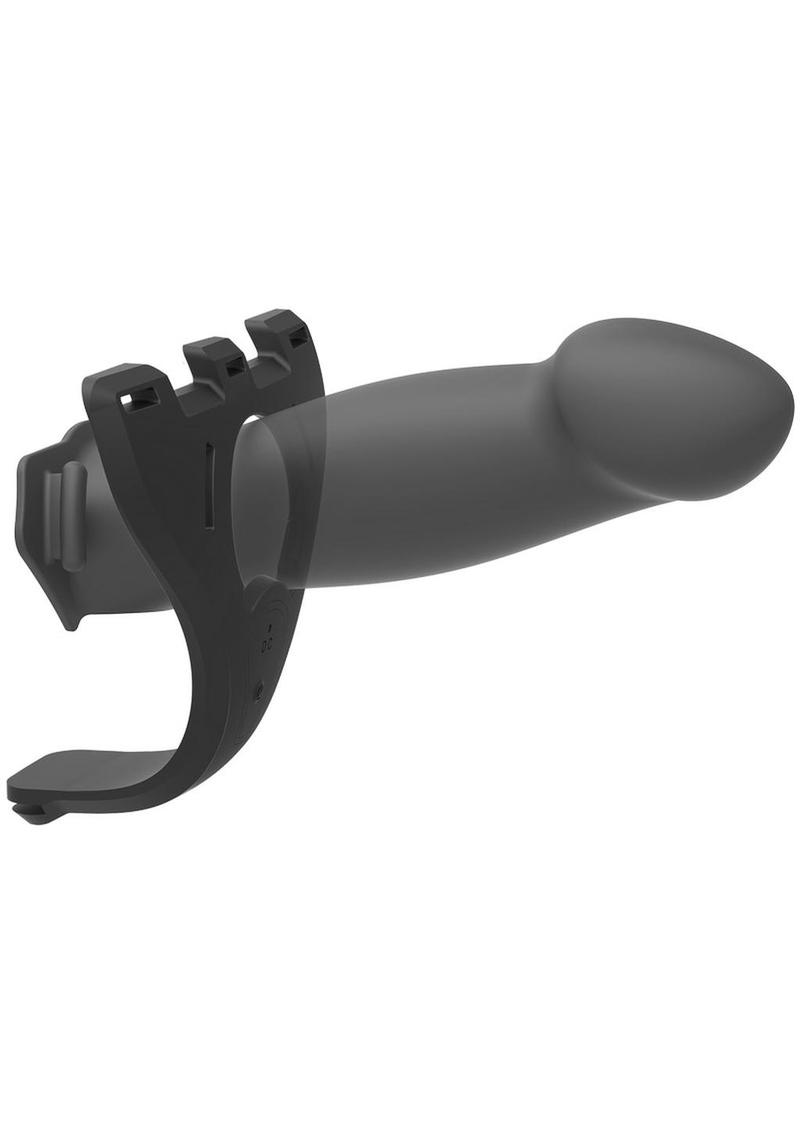 Body Extensions Be Risqué 2-Piece Vibrating Hollow Strap-On Dildo