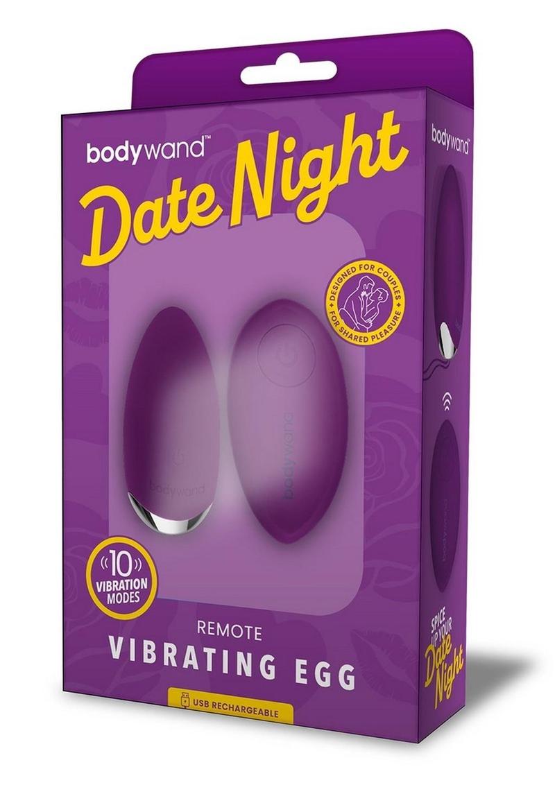 Bodywand DateNight Rechargeable Egg Vibrator With Remote Control