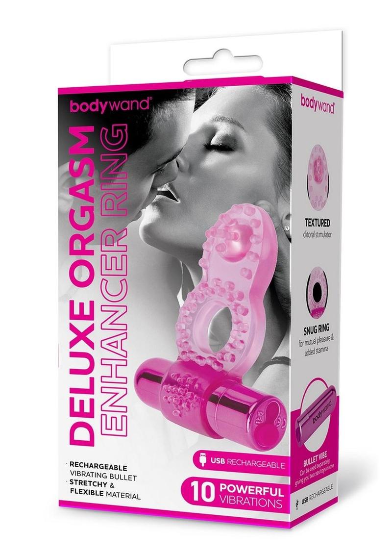Bodywand Deluxe Orgasm Enhancer Ring Rechargeable Textured Cock Ring