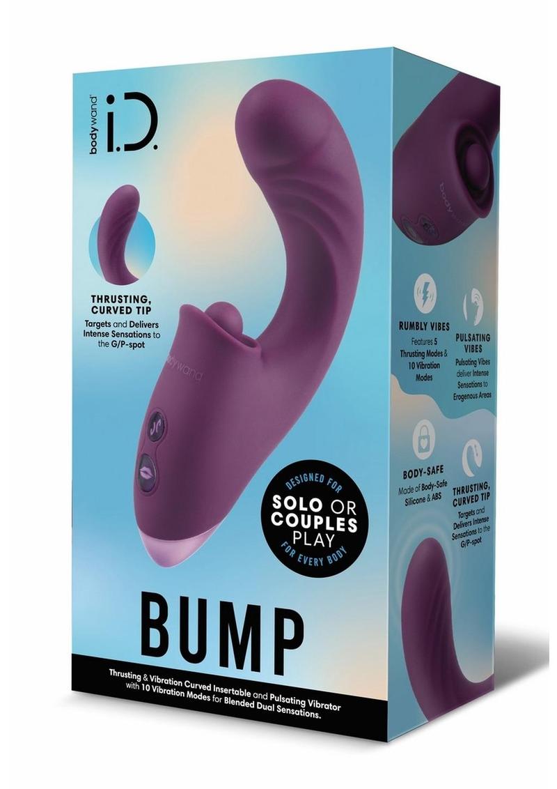 Bodywand iD Bump Stimulating Vibrator Curved and Thrusting Tip