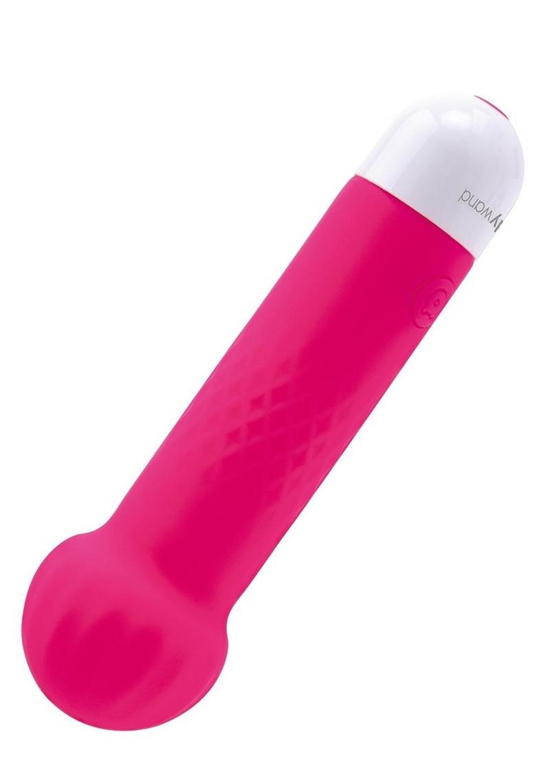 Neon Pocket Wand Compact Rechargeable Silicone Massager