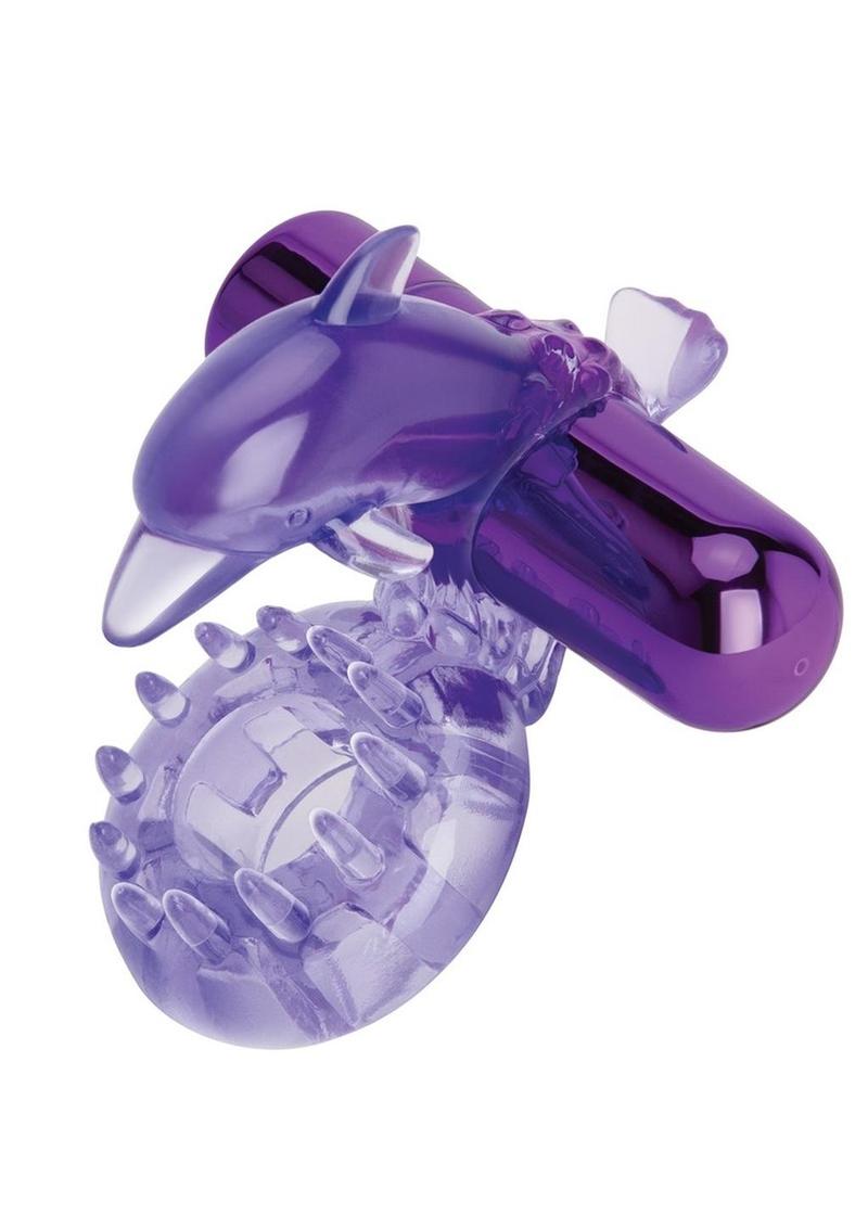 Bodywand Rechargeable Dolphin Ring with Clit Ticklers Powerful Vibrations