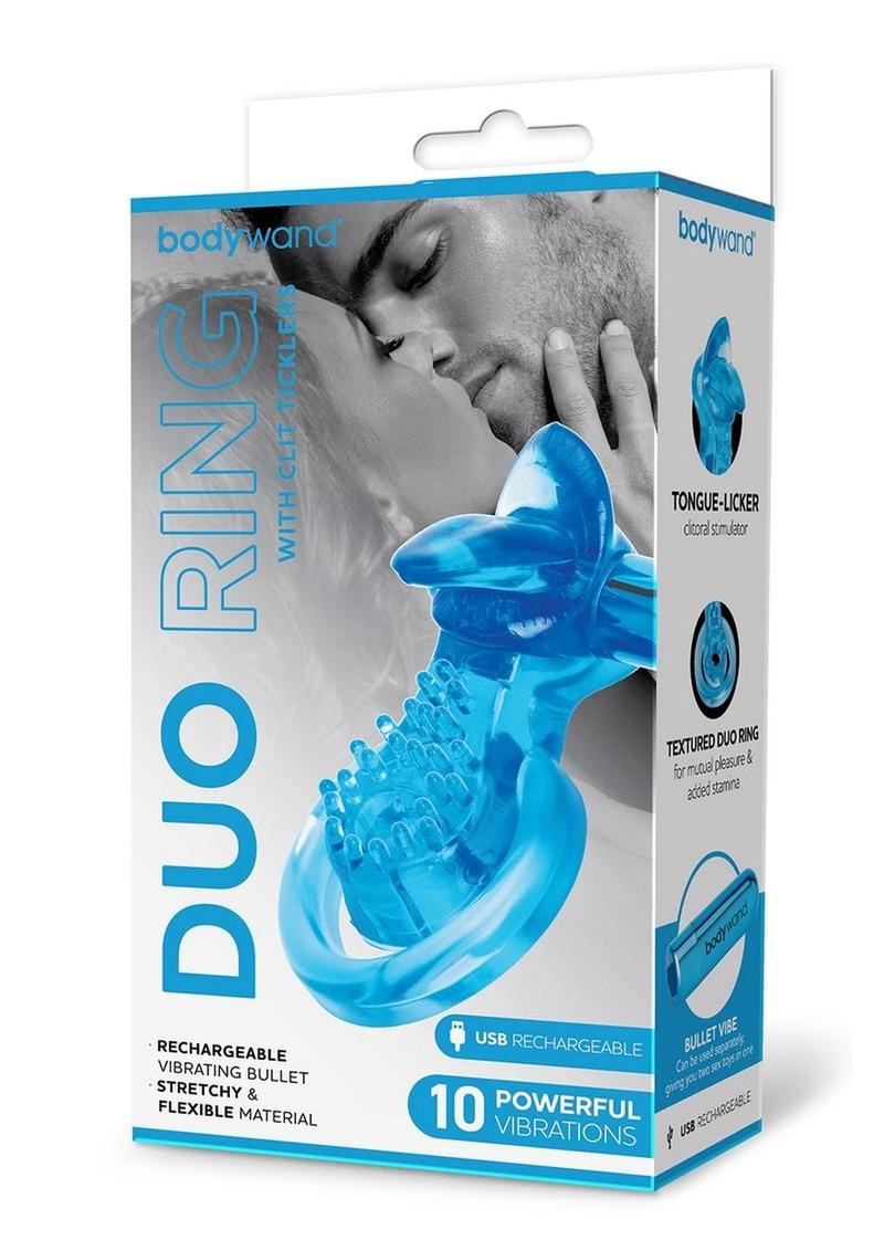 Bodywand Duo Ring with Clit Ticklers and Cock Ring