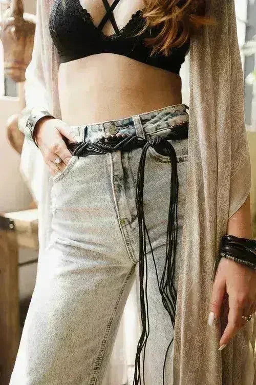 Bohemian Braided Bead Belt for Women | Femstylo