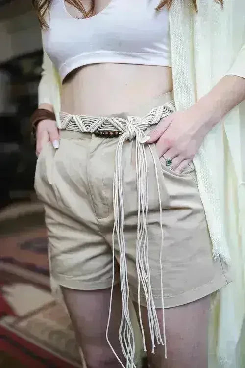 Bohemian Braided Bead Belt for Women | Femstylo