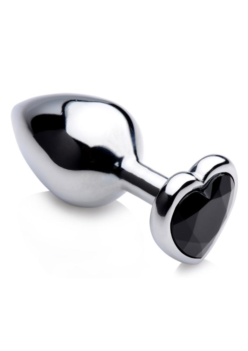 Booty Sparks Black Heart Gem Large Anal Plug