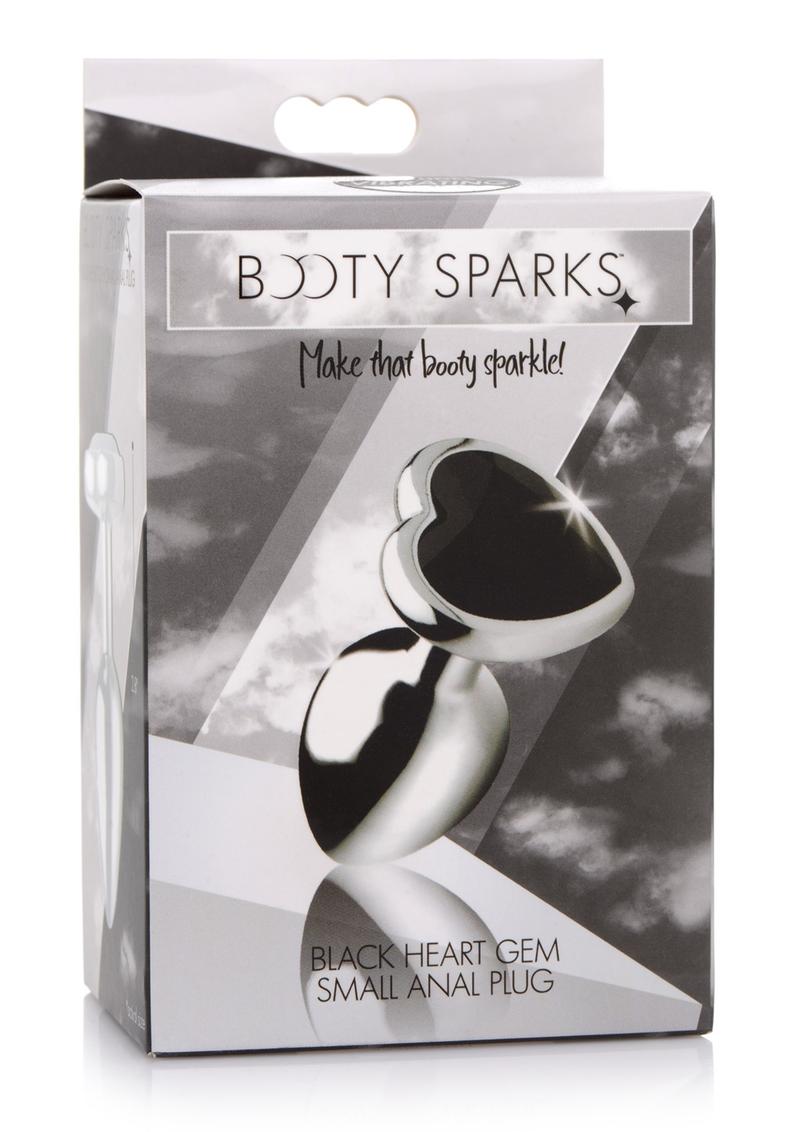 Booty Sparks Black Heart Gem Large Anal Plug